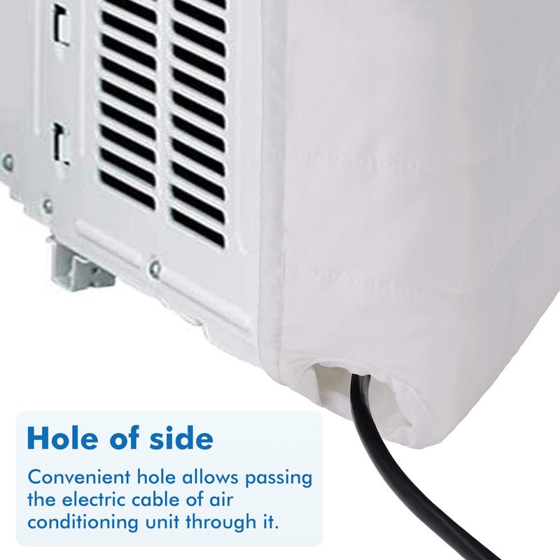 Brivic Indoor Air Conditioner Cover AC Cover for Inside Window Unit 25 x 17 x 3.5 inches(L x H x D),White - Image 4